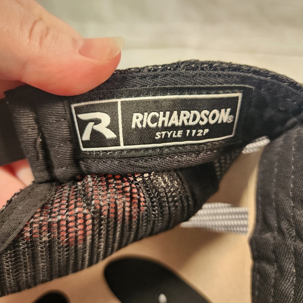 Richardson 112P Trucker Hat Mens Black Kryptek Typhon Camo Mesh Snapback Cap NEW - Picture 7 of 8